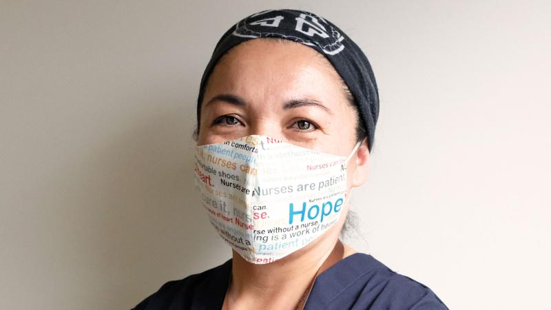 Nurse wearing mask