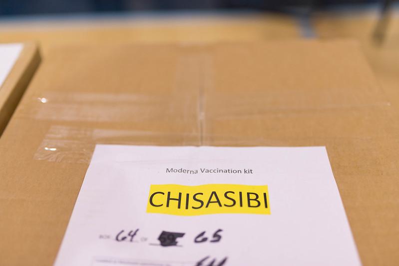 Vaccination kit with Chisasibi label