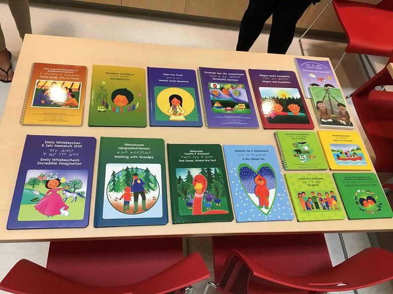 A collection of Cree children's books