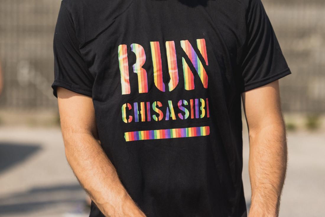 Person wearing Run Chisasibi tshirt