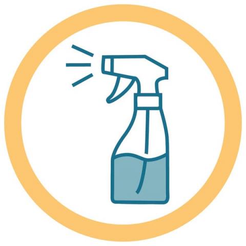 Icon of a spray bottle