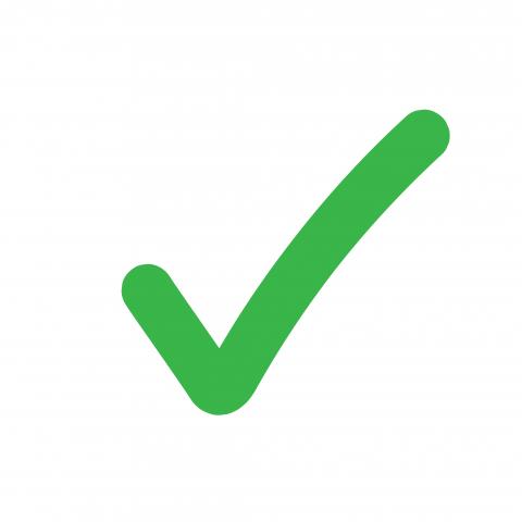 Green checkmark to illustrate a list of information available through the Info-Line